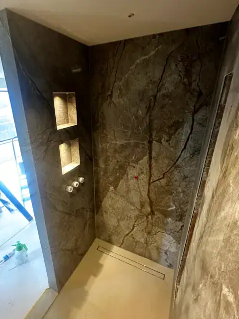 kitten douchehoek van natuursteen veldhoven door kerkoerle kit techniek eindhoven